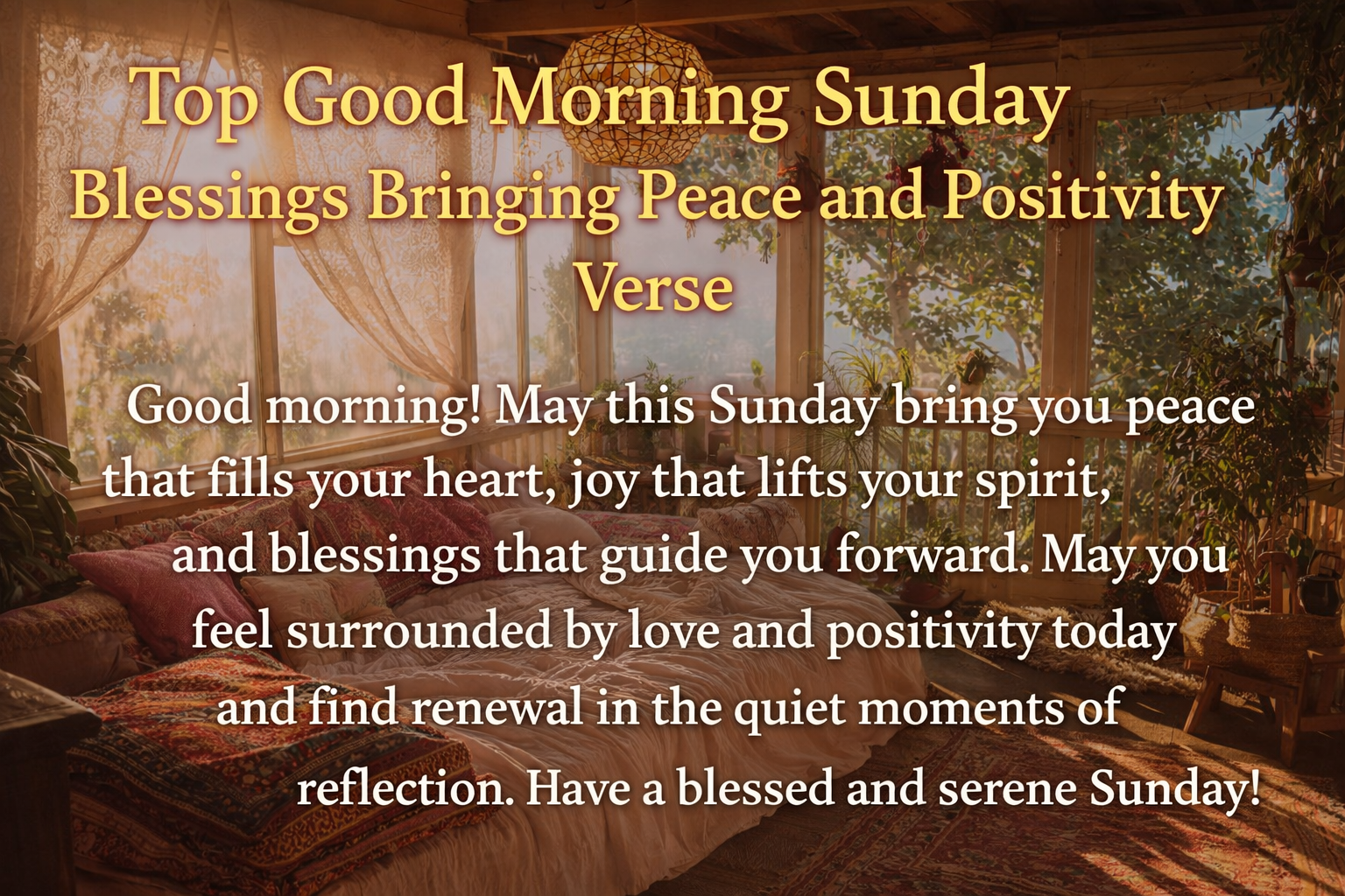 Top Good Morning Sunday Blessings Bringing Peace and Positivity Verse