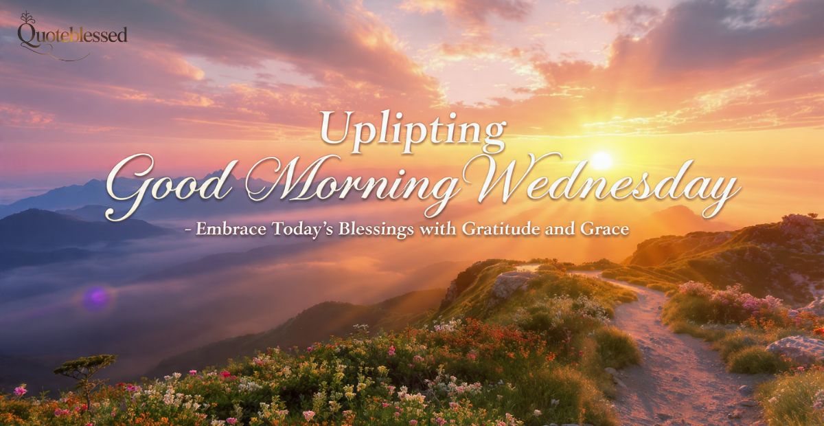 Good Morning Wednesday Inspirational Quotes